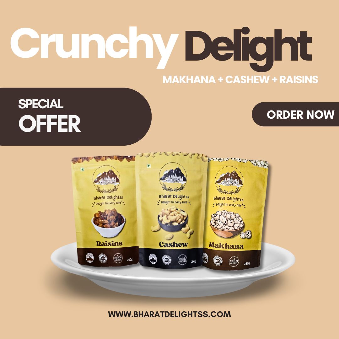 Crunchy Delight (Makhana+ Kaju+ Kismis)